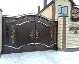 Кованые ворота в Воронеже 